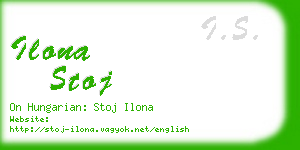 ilona stoj business card